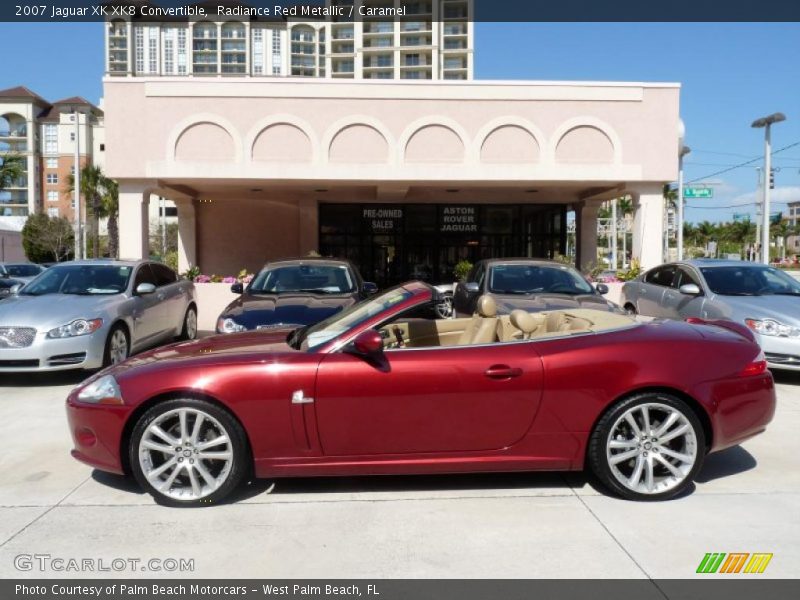 Radiance Red Metallic / Caramel 2007 Jaguar XK XK8 Convertible