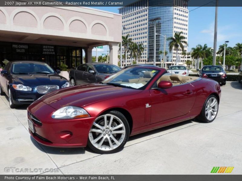 Radiance Red Metallic / Caramel 2007 Jaguar XK XK8 Convertible