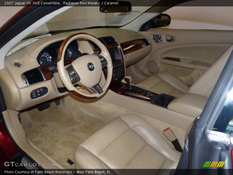 Radiance Red Metallic / Caramel 2007 Jaguar XK XK8 Convertible