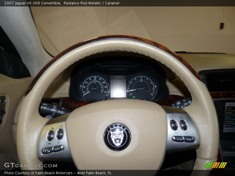 Radiance Red Metallic / Caramel 2007 Jaguar XK XK8 Convertible