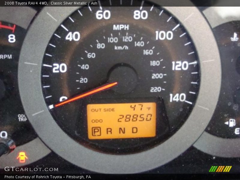 Classic Silver Metallic / Ash 2008 Toyota RAV4 4WD