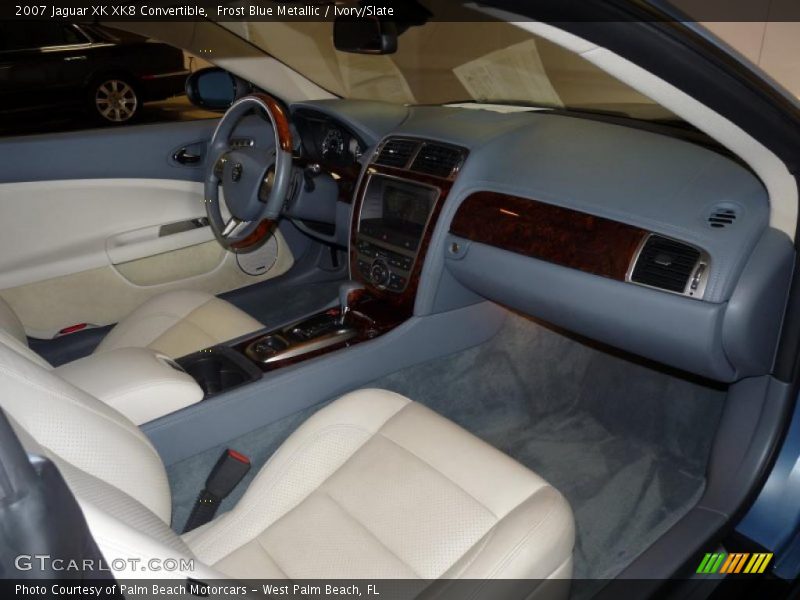 Frost Blue Metallic / Ivory/Slate 2007 Jaguar XK XK8 Convertible