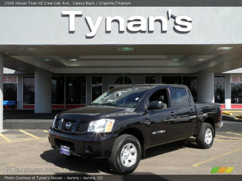 Galaxy Black / Graphite/Titanium 2006 Nissan Titan XE Crew Cab 4x4