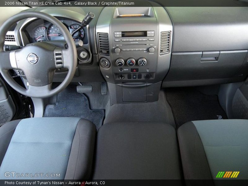 Galaxy Black / Graphite/Titanium 2006 Nissan Titan XE Crew Cab 4x4