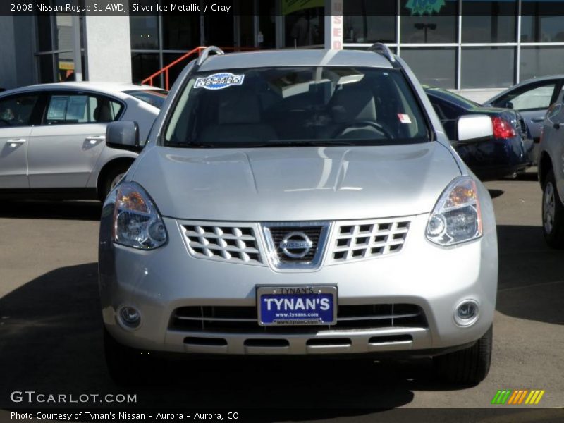 Silver Ice Metallic / Gray 2008 Nissan Rogue SL AWD