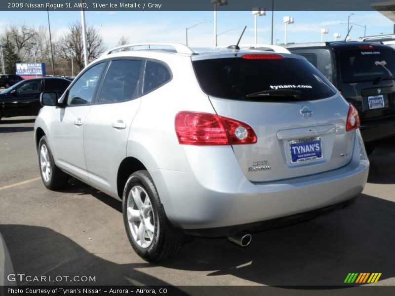 Silver Ice Metallic / Gray 2008 Nissan Rogue SL AWD