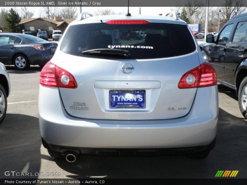 Silver Ice Metallic / Gray 2008 Nissan Rogue SL AWD