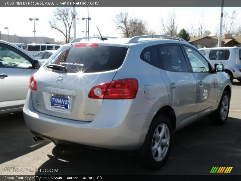 Silver Ice Metallic / Gray 2008 Nissan Rogue SL AWD
