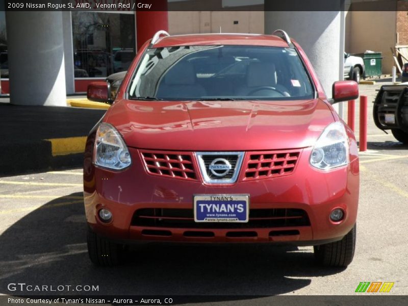 Venom Red / Gray 2009 Nissan Rogue SL AWD