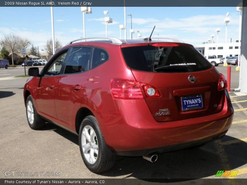 Venom Red / Gray 2009 Nissan Rogue SL AWD