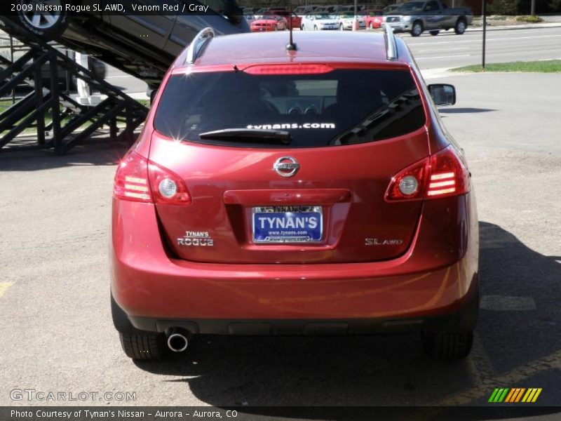 Venom Red / Gray 2009 Nissan Rogue SL AWD