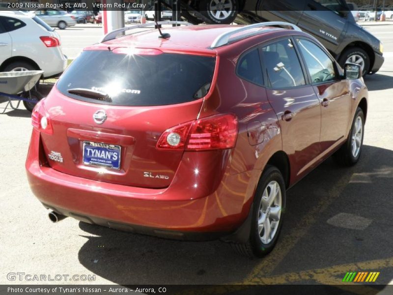 Venom Red / Gray 2009 Nissan Rogue SL AWD