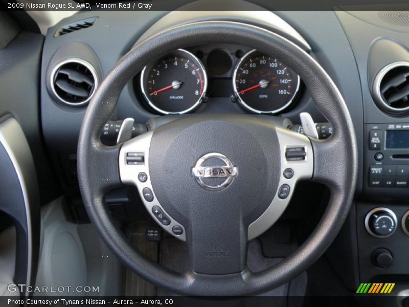 Venom Red / Gray 2009 Nissan Rogue SL AWD