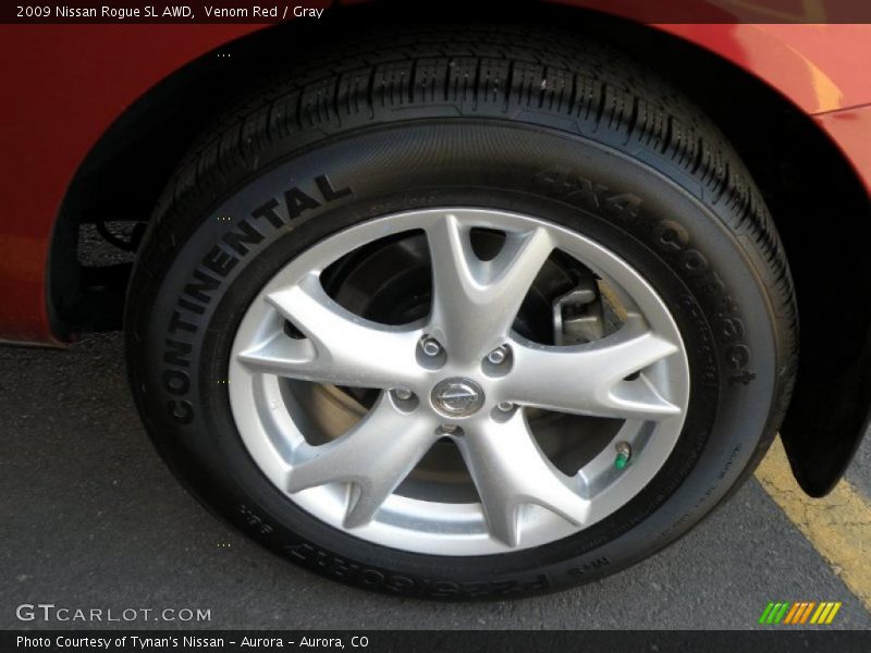 Venom Red / Gray 2009 Nissan Rogue SL AWD