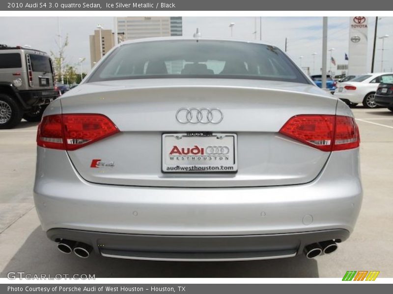 Ice Silver Metallic / Black 2010 Audi S4 3.0 quattro Sedan