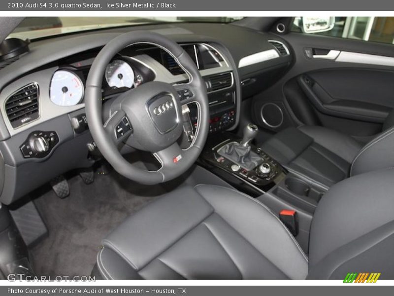 Ice Silver Metallic / Black 2010 Audi S4 3.0 quattro Sedan