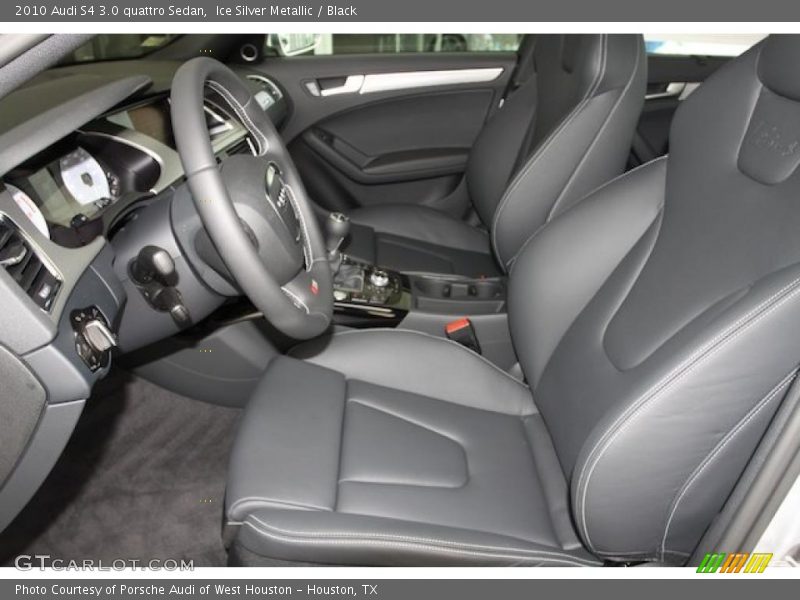 Ice Silver Metallic / Black 2010 Audi S4 3.0 quattro Sedan