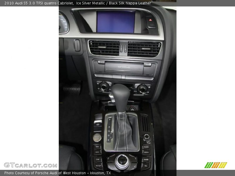Ice Silver Metallic / Black Silk Nappa Leather 2010 Audi S5 3.0 TFSI quattro Cabriolet