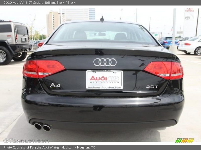 Brilliant Black / Black 2010 Audi A4 2.0T Sedan