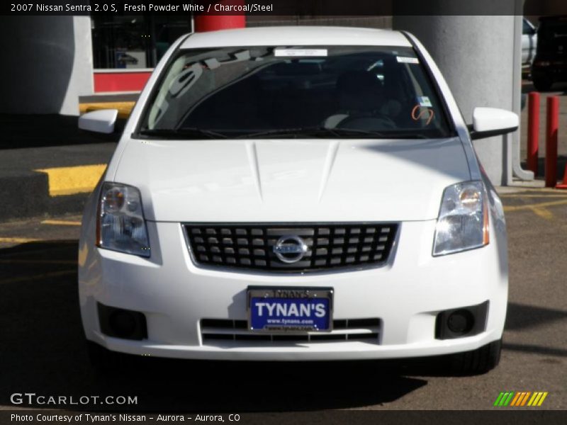 Fresh Powder White / Charcoal/Steel 2007 Nissan Sentra 2.0 S