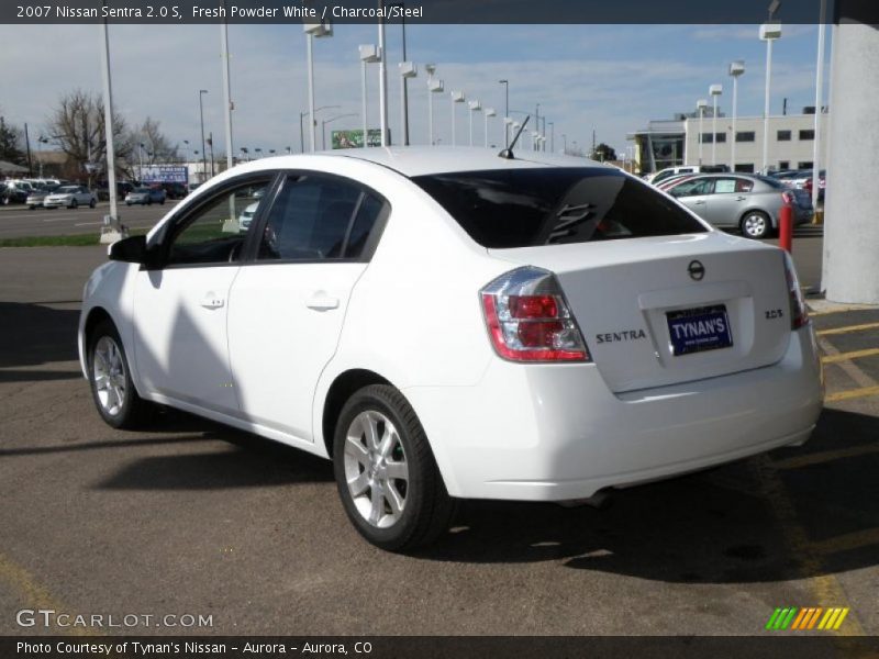 Fresh Powder White / Charcoal/Steel 2007 Nissan Sentra 2.0 S