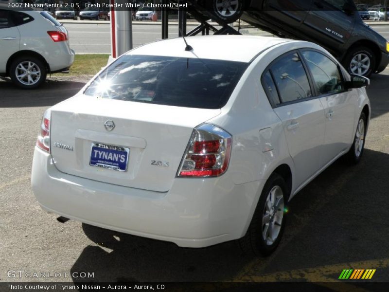 Fresh Powder White / Charcoal/Steel 2007 Nissan Sentra 2.0 S