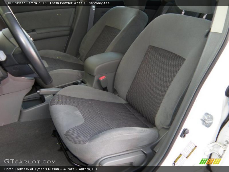 Fresh Powder White / Charcoal/Steel 2007 Nissan Sentra 2.0 S