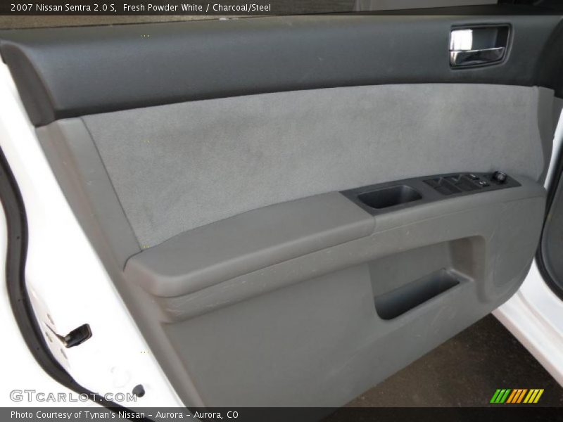 Fresh Powder White / Charcoal/Steel 2007 Nissan Sentra 2.0 S