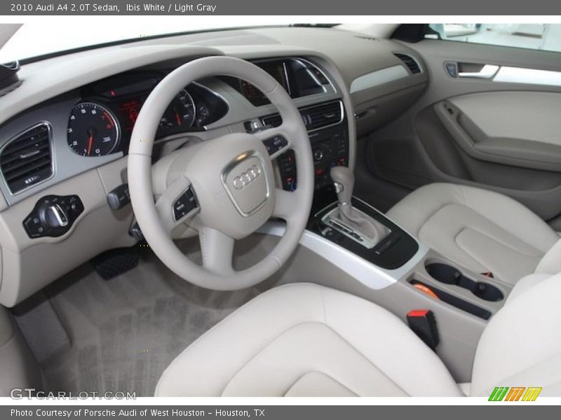  2010 A4 2.0T Sedan Light Gray Interior