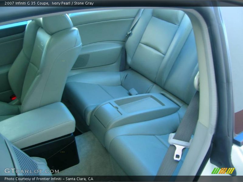 Ivory Pearl / Stone Gray 2007 Infiniti G 35 Coupe
