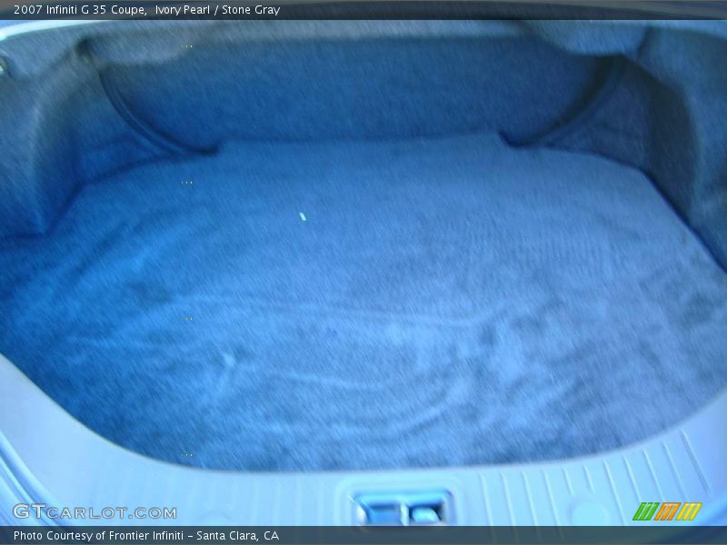 Ivory Pearl / Stone Gray 2007 Infiniti G 35 Coupe