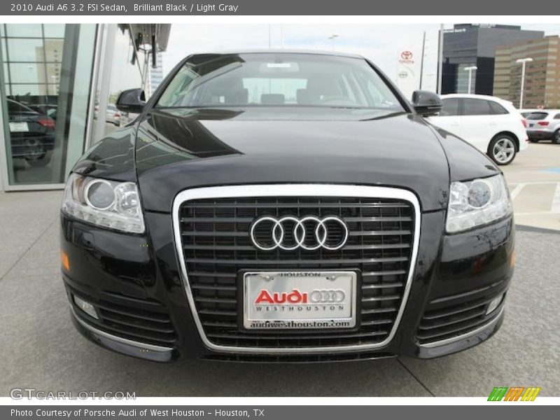 Brilliant Black / Light Gray 2010 Audi A6 3.2 FSI Sedan