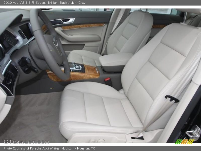 Brilliant Black / Light Gray 2010 Audi A6 3.2 FSI Sedan