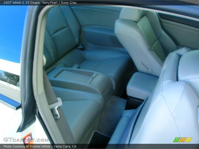 Ivory Pearl / Stone Gray 2007 Infiniti G 35 Coupe