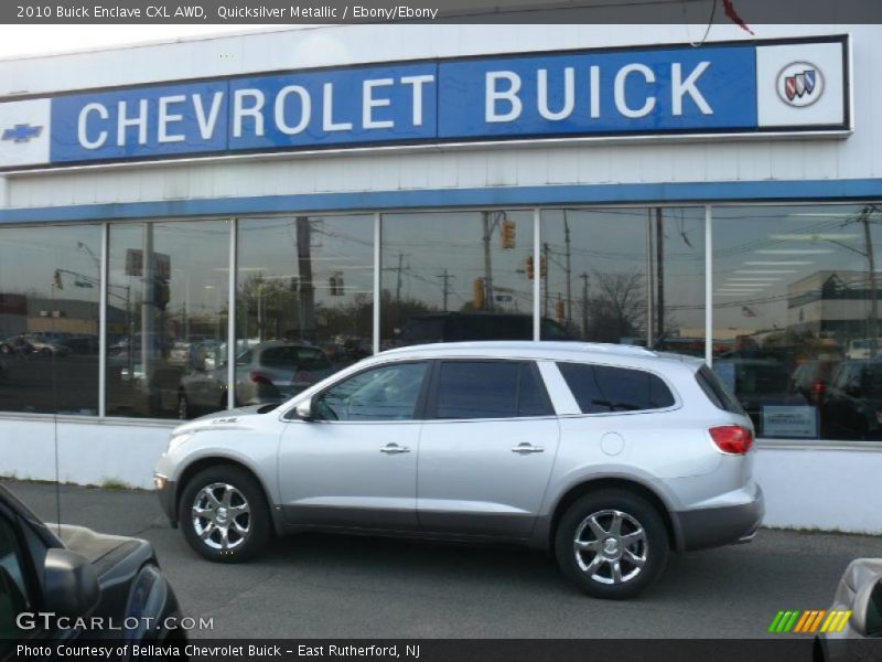 Quicksilver Metallic / Ebony/Ebony 2010 Buick Enclave CXL AWD