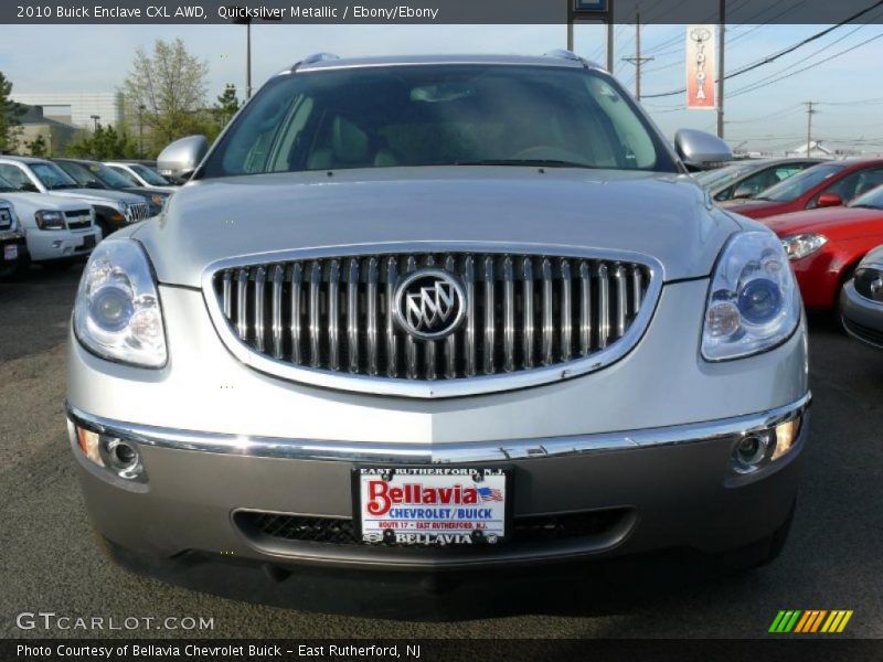 Quicksilver Metallic / Ebony/Ebony 2010 Buick Enclave CXL AWD
