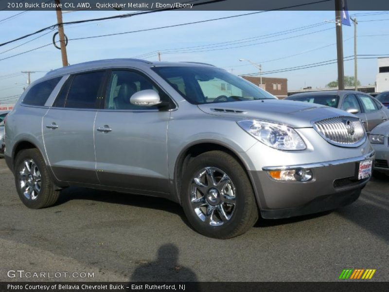 Quicksilver Metallic / Ebony/Ebony 2010 Buick Enclave CXL AWD