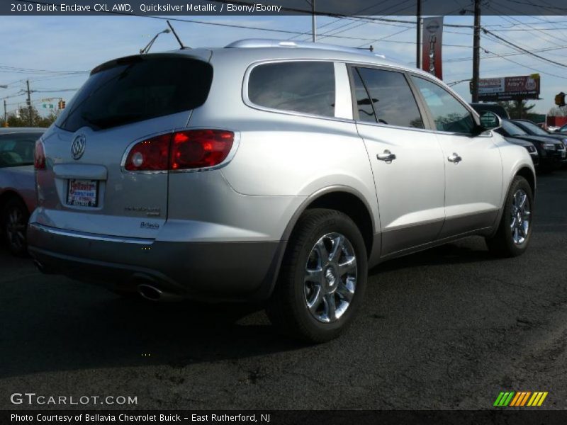 Quicksilver Metallic / Ebony/Ebony 2010 Buick Enclave CXL AWD