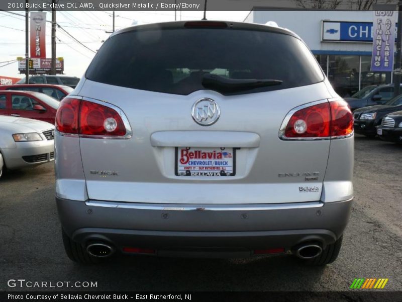 Quicksilver Metallic / Ebony/Ebony 2010 Buick Enclave CXL AWD