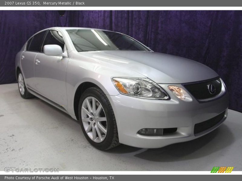 Mercury Metallic / Black 2007 Lexus GS 350