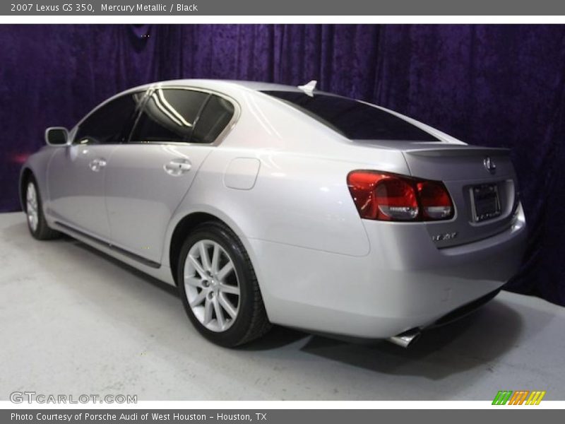 Mercury Metallic / Black 2007 Lexus GS 350