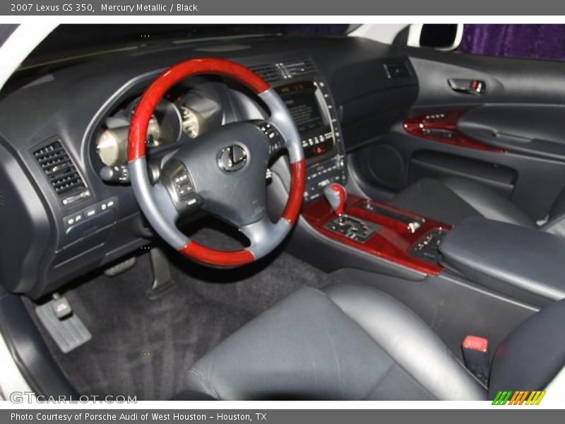 Mercury Metallic / Black 2007 Lexus GS 350