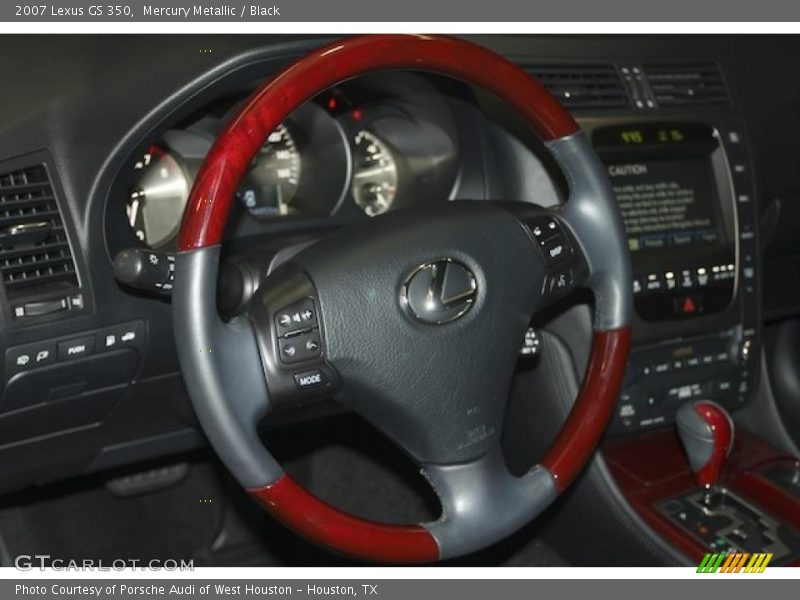 Mercury Metallic / Black 2007 Lexus GS 350