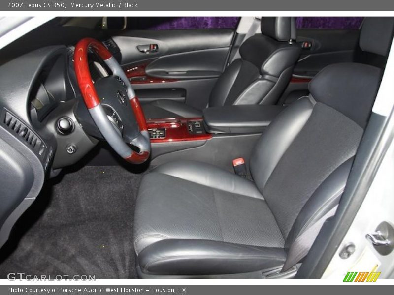 Mercury Metallic / Black 2007 Lexus GS 350