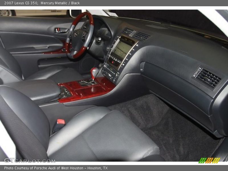 Mercury Metallic / Black 2007 Lexus GS 350