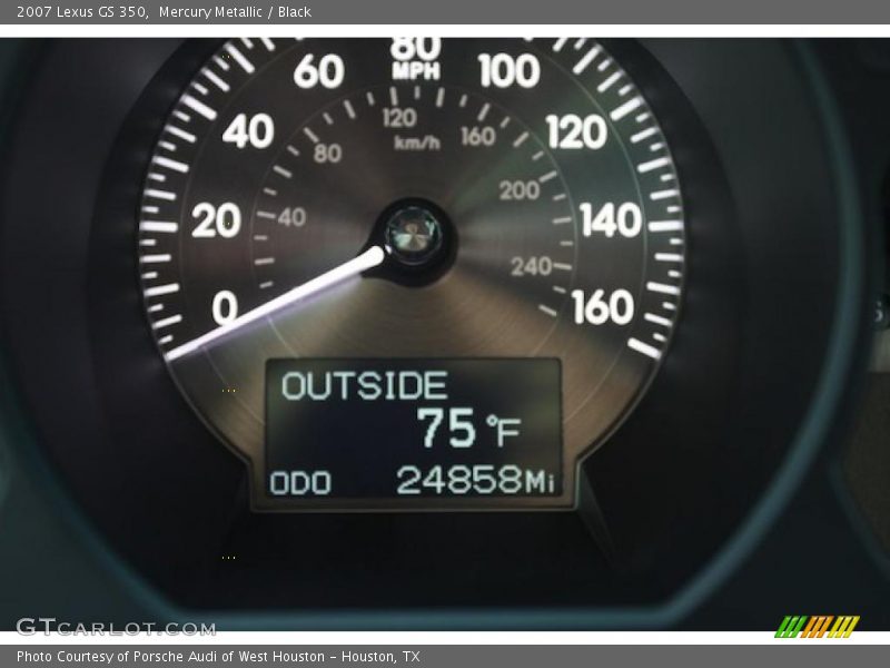 Mercury Metallic / Black 2007 Lexus GS 350
