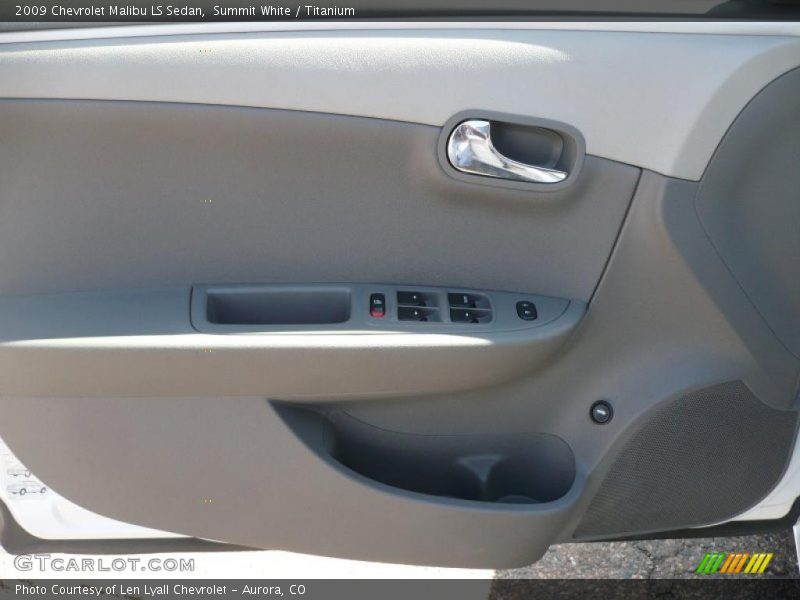 Summit White / Titanium 2009 Chevrolet Malibu LS Sedan