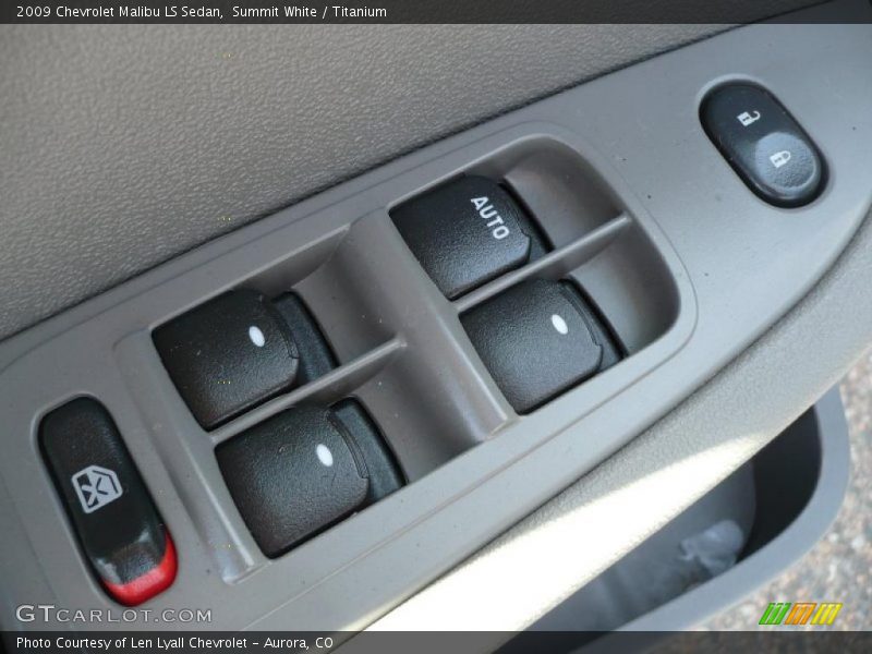 Summit White / Titanium 2009 Chevrolet Malibu LS Sedan
