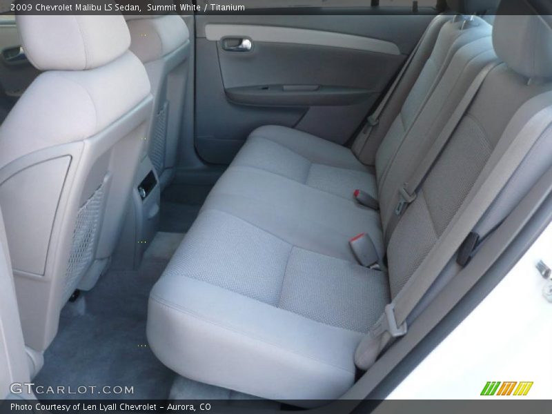 Summit White / Titanium 2009 Chevrolet Malibu LS Sedan