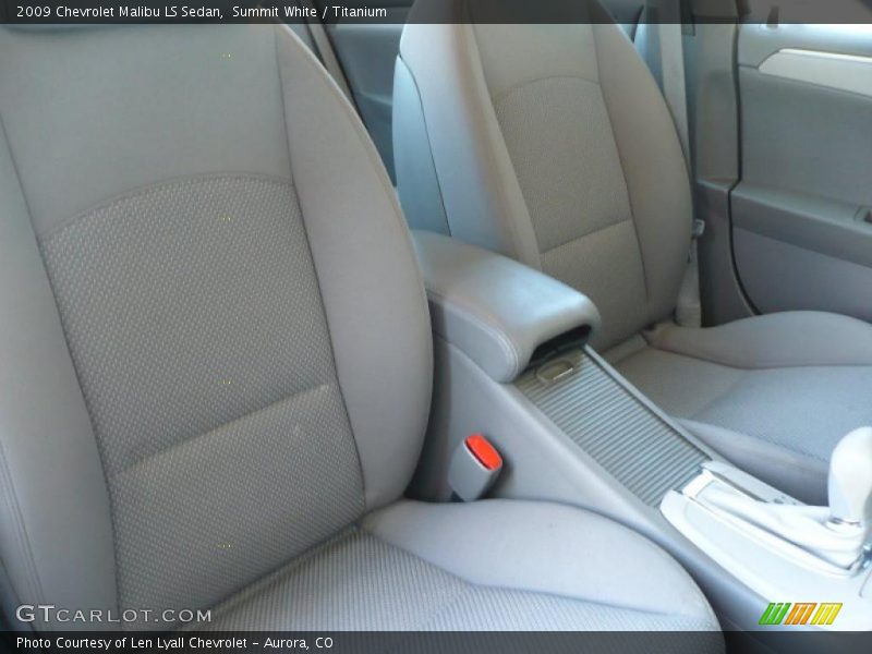 Summit White / Titanium 2009 Chevrolet Malibu LS Sedan